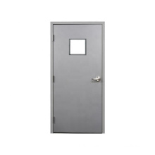 American style 60 90 120 180 mins interior exterior fire rating commercial hollow metal door with lite kit
